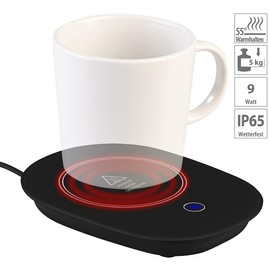 PEARL Coffee Warmer: USB Cup Warmer with Automatic and Keep Warm Function at 55°C (Coffee Cup Warmer, Cup with Keep Warm Function, Kettle)