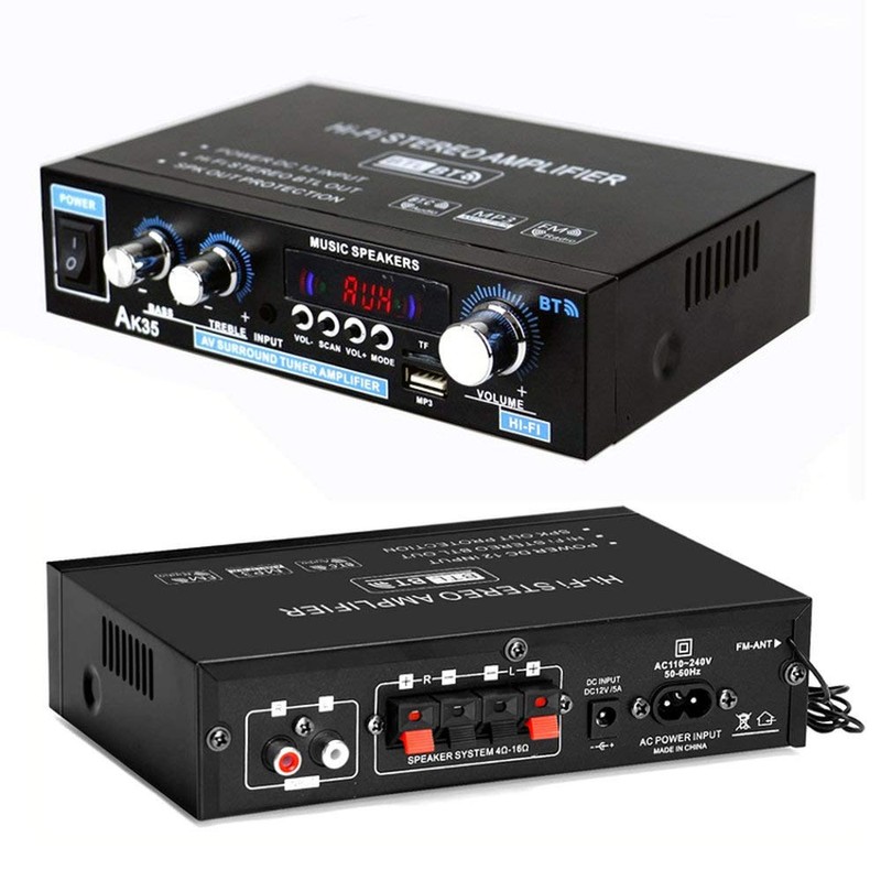 TATUM Audio Amplifier with 2 Channels, Bluetooth 5.0, 30W +
