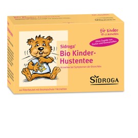 Sidroga Bio Kinder-Hustentee – Arzneitee mit Heilpflanzen bei Erkältung und Bronchitis – 20 Filterbeutel à 1,5 g