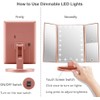 WEILY Makeup Mirror with 21 LED Lights,Two Power Supply Modes,