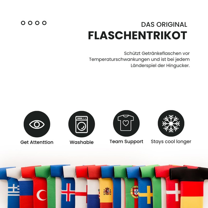 The Original Flaschentrikot Denmark Design - Classic Flag Design -