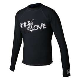 Body Glove Boys l/a Fitted Basic Rashguards, White, 8