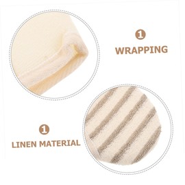 Baluue 2pcs Exfoliating Glove for Gentle Body Scrub Linen Shower Mitt for Deep Cleaning Dead Skin for Home and Spa Use Comfortable Fit for All Body Parts