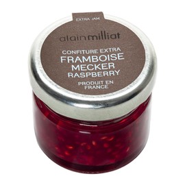 Alain Milliat Mecker Raspberry Jam Minis | 1 Oz Jar (60 Glass Jars per Case) | Imported from France