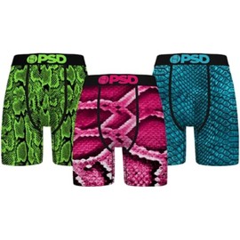 PSD Men's Skins 3-Pack Boxer Briefs, Multi, L