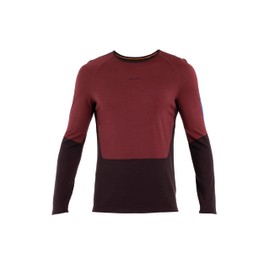 Icebreaker Men's Merino 200 Sonebula Long Sleeve Thermal Top - Bittersw/Port/Brillian/CB - Small