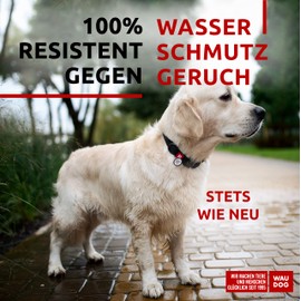 WAUDOG Dog Collar Waterproof Adjustable Dog Collar Large Dogs/Dog Collar Small Dog Collars Dog Collar Medium Dogs/Puppy Collar/Metal Clasp