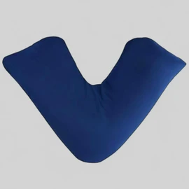vingardium leviosa VL V Kissen mit Kissenbezug - Orthopädische V-förmige Kissen für Erwachsene, Dreieckskissen für Nacken, Rücken & Mutterschaft Unterstützung (Marineblau, nur Kissenbezug)