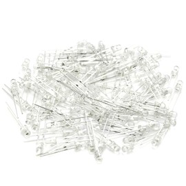 Gikfun LED Lamps 3MM White Color White Light Super Bright for Arduino (Pack of 100pcs) AE1124