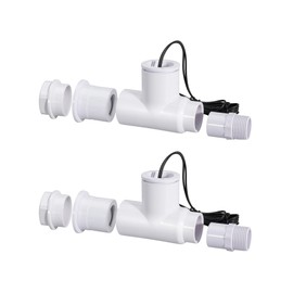 SS1 Float Switch Condensate Overflow Switch with 3/4 Inch Adaptor and 6FT Wire for HVAC Drain Pan Condensate for condensate Overflow Detection (2PCS)
