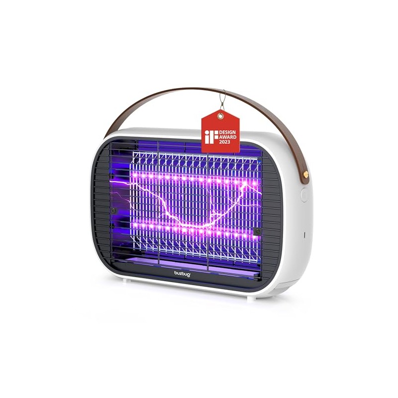 Buzbug LED Bug Zapper Indoor Outdoor, Rechargeable 5200mAh, Dual Band