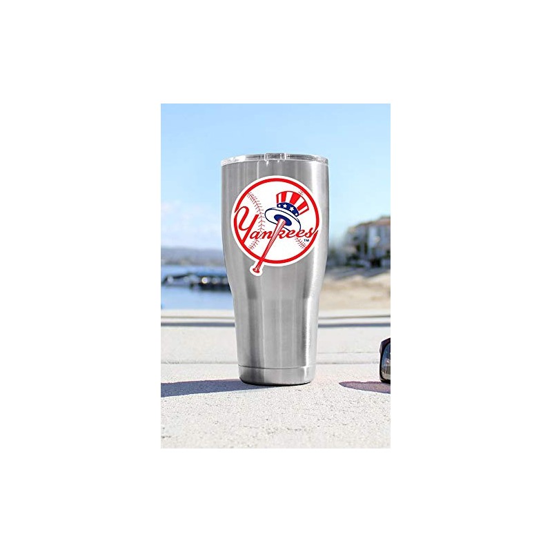 NY Sticker (5-Different Sizes) New York Vinyl Decal Circle Logo,