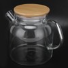 Transparent Glass Tea Pot 600ml Large Capacity Heat Resistant Water