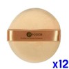 Powder Puff Cotton Puff - Large x 12 Pact Puff Cushion Puff (10941977A) / 파우더퍼프 면분첩-대형 x12개 팩트퍼프 쿠션퍼프 (10941977A)