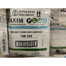 MIDLAB Qty 4 of 1 Gal  MAXIM Instant Foam Hand Sanitizer HB 250 by MIDLAB NIB