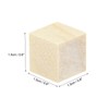 QUARKZMAN Craft Wooden Cubes 50 Pieces Square Natural Wood Blocks