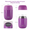 WayEee Food Flask, Stainless Steel King Food Jar with Folding