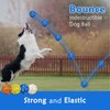 POUPUA Dog Tennis Balls for Aggressive Chewers, Indestructible Dog Balls