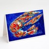 Caroline's Treasures Craw Momma Crawfish Greeting Cards Pack of 8