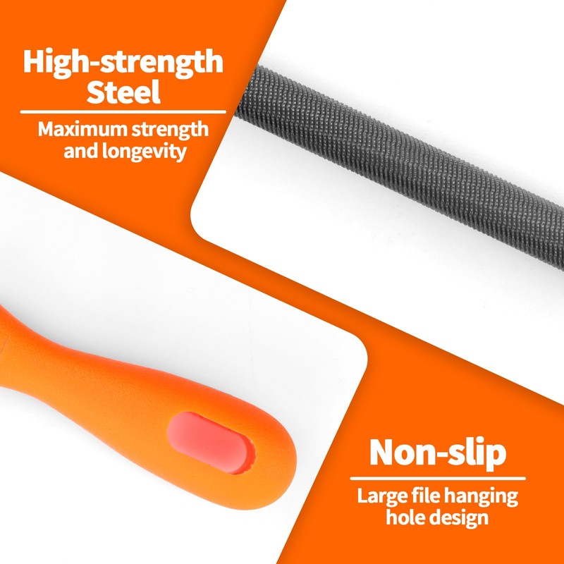 5/32, 7/32, 3/16, 11/64, 1/5 inch Chainsaw Chain Sharpening File,