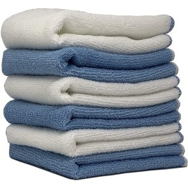 JEMIDI 6 x Microfibre Cleaning Cloths – 35 x 35 cm Microfibre Cloths – Universal Microfibre Cloth Set – Microfibre Cloths Washable – Cleaning Cloths Made of Microfibre