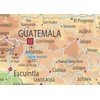 Guatemala Physical Map - 23.3 x 16.5 Inches - Paper