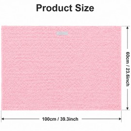 Admygo 2 Pcs Super Absorbent Coral Fleece Hair Towel Wrap, 60x100cm Quick Dry Hair Turban with Elastic Band, Soft Anti-Frizz Drying Cap for Women, All Hair Types & Lengths(Grey & Pink)