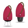 pvotawp 2PCS Creative Pull-Out Key Case Cover, Leather Large-Capacity Key