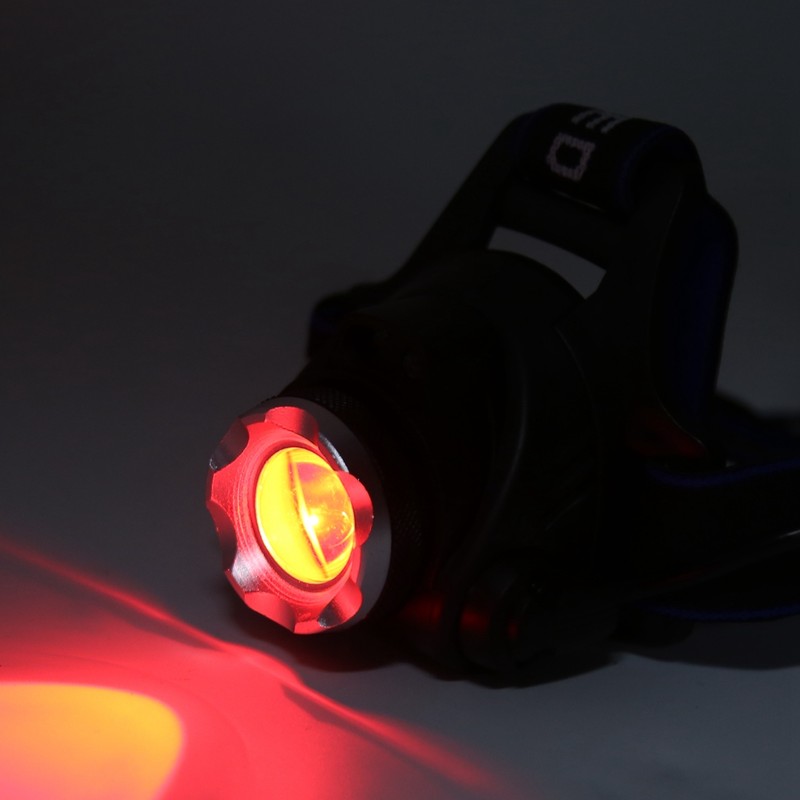 LED Headlamp USB Rechargeable Head Light Flashlight for Outdoor Camping