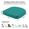 Nordjager Chair Pads for Dining Chairs, Chair Cushions 2 Piece,