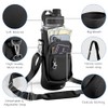 Adjustable Neoprene Water Bottle Holder with Dual Pockets