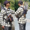 QulayQualy Lightweight Fly Fishing Chest Pack, Multi-Compartment Small Fishing Tackle