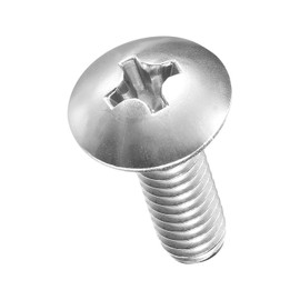 METALLIXITY Machine Screws Phillips Head(1/4"-20x3/4) 8Pcs, 304 Stainless Steel Round Head Phillips Drive Furniture Bolts - for Woodworking & Furniture Assembly, Silver