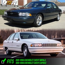 USR 91-96 Impala Corner Lights - Front Cornering Turn Signal Side Marker Parking Lamps (Left + Right) Compatible with 1991-1996 Chevy Impala/Caprice (Clear Lens with x2 T10 Amber Bulbs)