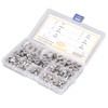 170pcs M3‑M10 304 Stainless Steel Rivet Nuts Durable Flat Head