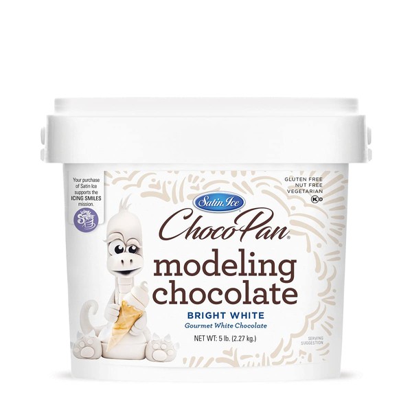 Satin Ice ChocoPan White Chocolate Fondant 5 Pounds
