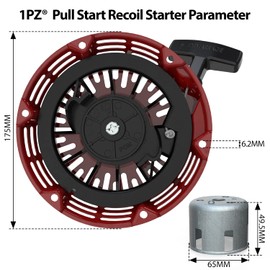1PZ CA1-GVE Recoil Starter Pull Start Replacement for Honda GX120 GX160 GX200 Engine 28400-ZE1-003ZF
