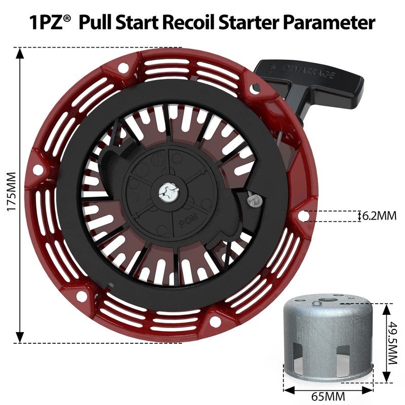 1PZ CA1-GVE Recoil Starter Pull Start Replacement for Honda GX120