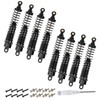 Newzoll 8Pcs Black RC Shock Absorbers Oil Aluminum Alloy Shock