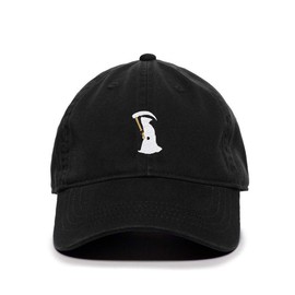Tech Design Reaper Angel of Death Baseball Cap Embroidered Cotton Adjustable Dad Hat Black