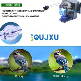 QUJXU BL-FU245A SP.7FM01GC01 Replacement Lamp Bulb with Housing for Optoma HD39HDR GT1080HDR EH412ST EH412 W412 X412 Replacement Projector Lamp