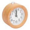 Beech Wooden Mute Silent Alarm Clock No Ticking for Home