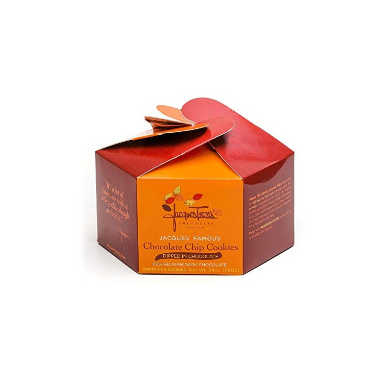 Jacques World Famous Chocolate Chip Cookies w/coated bottoms (6pk)