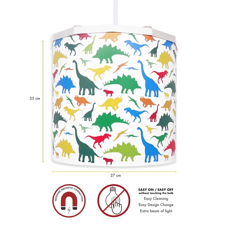 Ereki Ceiling Pendant Light Shade - Printed Colourful and Fun