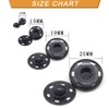10 Sets Rust Proof Metal Snap Fasteners Sewing Press Studs
