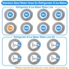 Refrigerator water line - 15 FT Premium Stainless Steel Braided