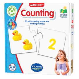 The Learning Journey: Match It! - Counting - 30 Piece Self-Correcting Number & Learn to Count Puzzle - Preschool Learning Toys - Award Winning Toys