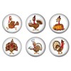 Thanksgiving Silly Turkey Refrigerator Magnet Set