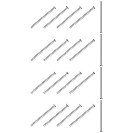 M METERXITY 20-Pack Single Hole Clevis Pins, M6 x 100mm 304 Stainless Steel Flat Head Clevis Pins for Mechanical Linkage/Trucks/Lawn Mower, Link Hinge Pin Reusable