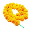 Phool Mala Plastic Artificial Flowers Marigold Garlands for Decoration (Yellow)